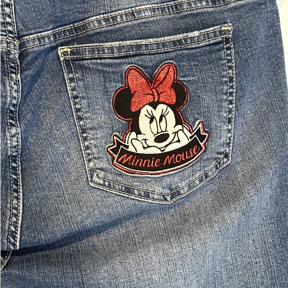 Torrid Disney Skinny Jeans 16 Minnie Mickey Mouse Character Patches High Rise - Picture 10 of 13